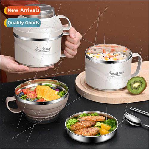 Dormory wh lid instant noodle bowl double-layer large capacy