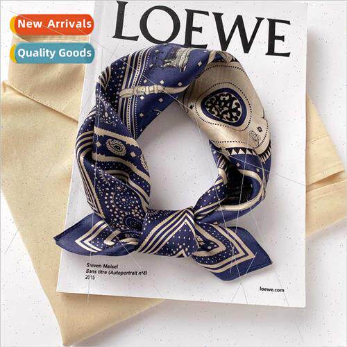 Summer new silk silk scarf small square scarf mulberry silk