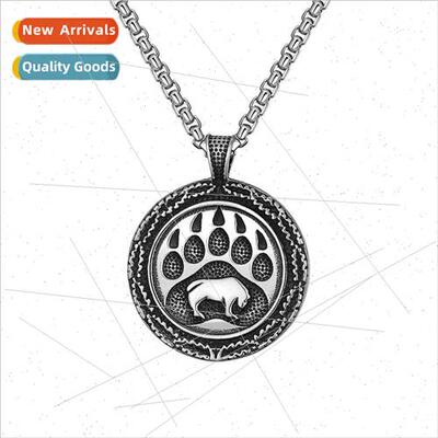 jewelry grizzly bear necklace round bear claw possession cha