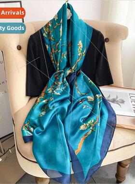 Spring Autumn new elegant atmosphere sunscreen silk scarf fe