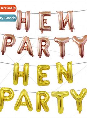 Europe bachelorette party venue decoration letter balloon ro