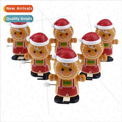 wind-up walking bobble-head cookie man toy wind-up walking c