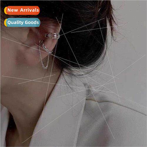 ins retro HK flavor niche tassel ear bone clip female simple