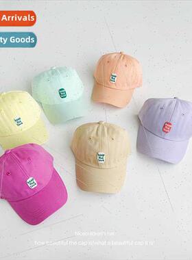 Spring summer children baseball cap small fresh candy color