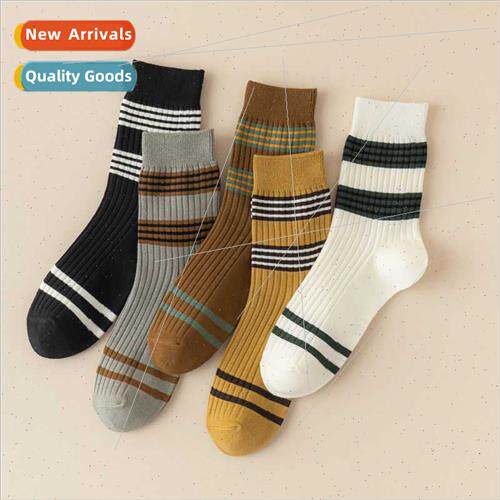 22 new fall winter colorful double needle striped color bloc