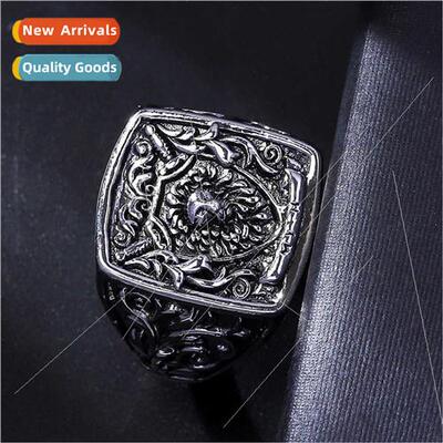 Gothic Europe alloy punk lion head shield knight compound ri