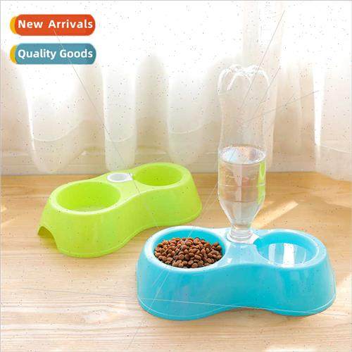 Pet Bowl Automatic Drinking Double Bowl One Bowl Dual Purpos