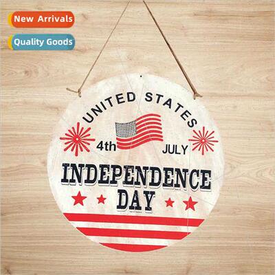 American Independence Day Wooden Door gns Flag Home Holiday
