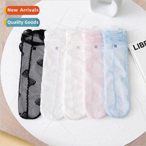 Lace socks women mid-calf socks ins tide  mesh women socks J