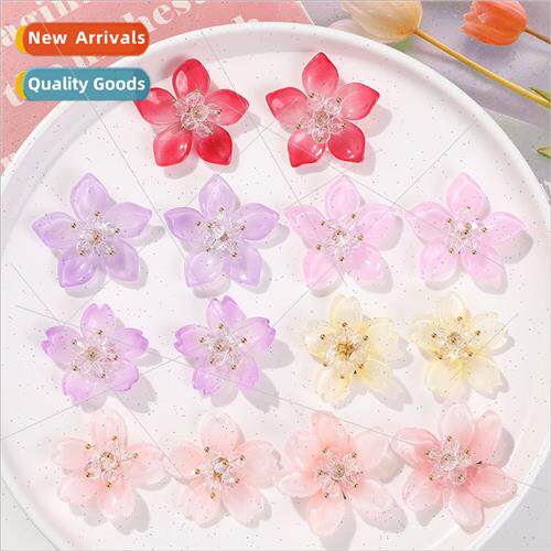 Ancient  super fairy crystal peach blossom five petal flower