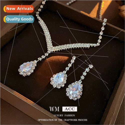 Korea fashion diamond drop earrings earrings exquise simple