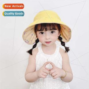 sun cute brim big girls wear sided double hat Baby