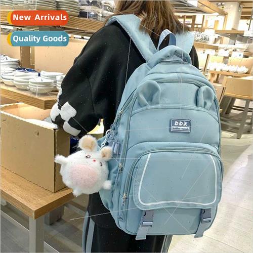 Schoolbag female ins cute girl shoulder bag junior third to