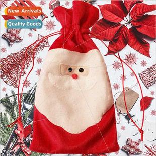 Claus Santa Wine Bottle Red Christmas Sacks Decorations