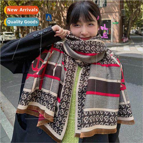 Scarf female winter 2023 imation cashmere scarf Europe Uned