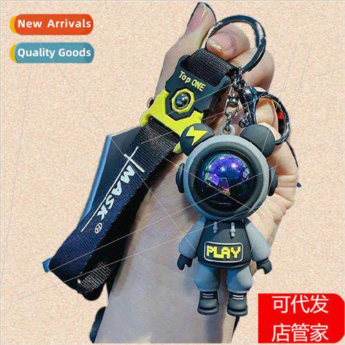 ghtning Bear Keychain Cartoon Astronaut Pendant Car Ornament