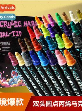 Dual-tip marker 12/24/36 colors waterprograffi ceramic hand-