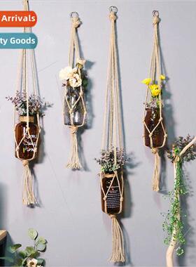 Plant Hanging Pot Hanging Basket Handmade Hemp Rope Weaving