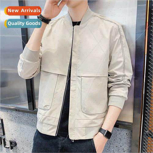 Spring new workwear jacket men fall upper casual collar Kore