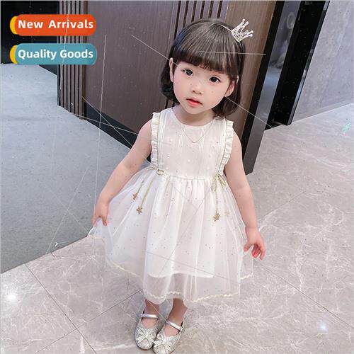 Girls dress summer  in small children baby sarong 2023 new Y