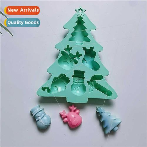6PCS Christmas Tree 607 Chocolate licone Molds Candy Pudding