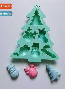 6PCS Christmas Tree 607 Chocolate licone Molds Candy Pudding
