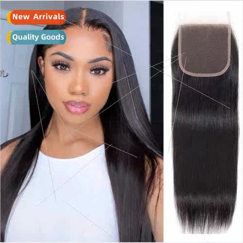 Real Hair Wigs Europe Wigs Women Lace Hair Block 4x4Human Ha