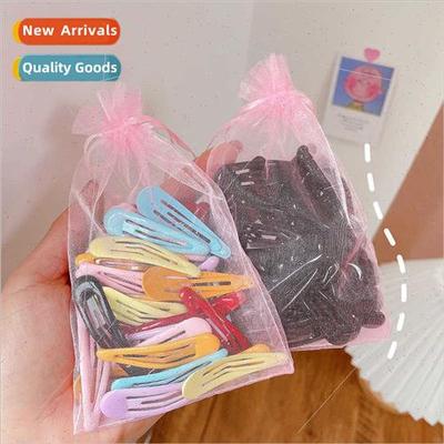 24pcs candy color hair clips macaroon hairpin colorful drip