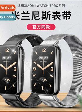 New 适用Xiaomi Bracelet 7 Pro Milanese Magnetic BXiaomi Smar