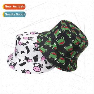 outdoor cute cow summer frog hat new fisherman 2021 student