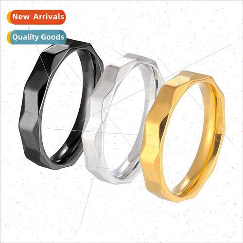 Xiyin Europe Uned States new plain ring rhombus tanium steel