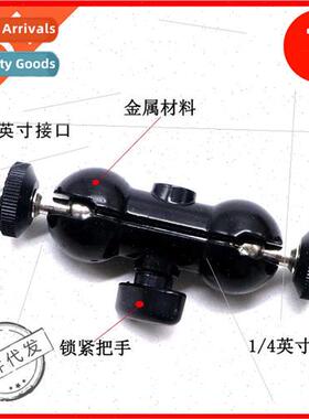 Dual 1/4 ball head DSLR camera photo photography connection