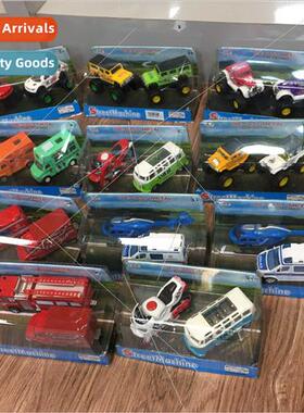 Toy car Alloy car model police car airplane truck 1 set 2 on