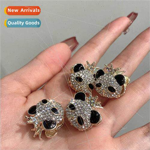 Korea small grab clip cute rhinestone hairpin female side ne