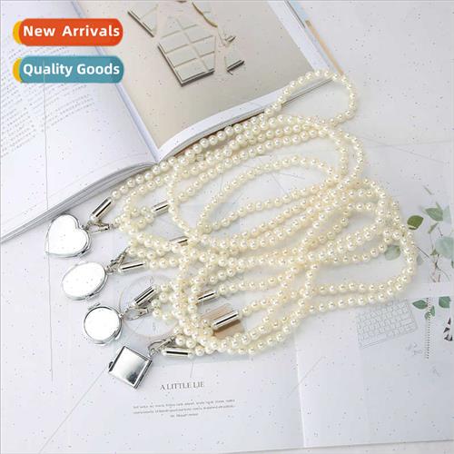 Pearl chain crossbody bag female ins hundred heart-shaped mi