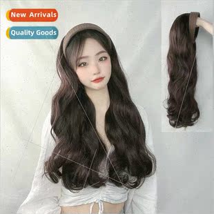 curly hair simulation female piece long one Wig band
