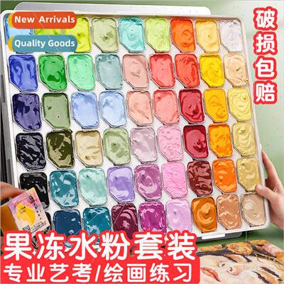 54 colors jelly gouache paint set 24 art students special ar