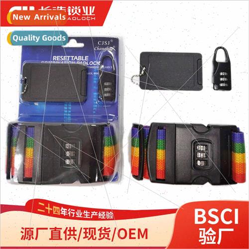 Travel K ggage Strap Combination Lock Business Card Plate Se