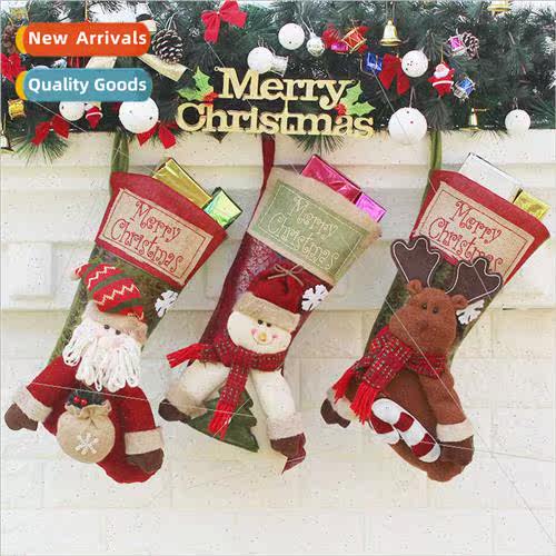 New Christmas socks gift bags Christmas decorations large up