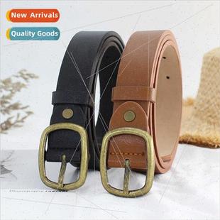 buckle hundred retro Korea belt wide word day gold ins Women