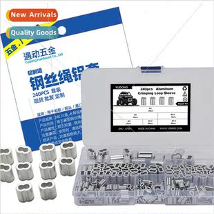 240pcs double rope clev character wire ferrule boxed hole