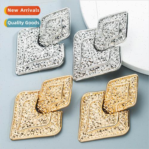 INS Europe Geometric Ethnic Pattern Stud Earrings Earrings P