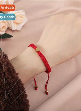 Europe new red rope hand-woven hrope stainless steel love he