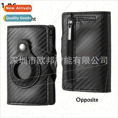 airtag card case tracker men wallet rfid blocking bank card