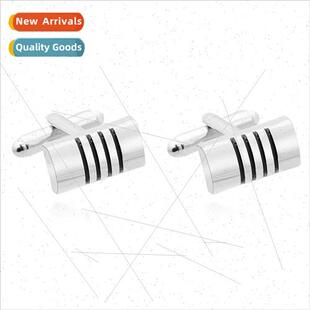 Fashion Rectangle Baking Lacquer Men Shirt Cufflinks Clothes