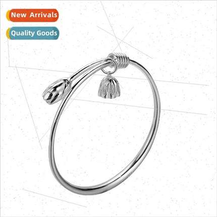 Lotus push-pull bracelet female solid bracelet fashion lerar