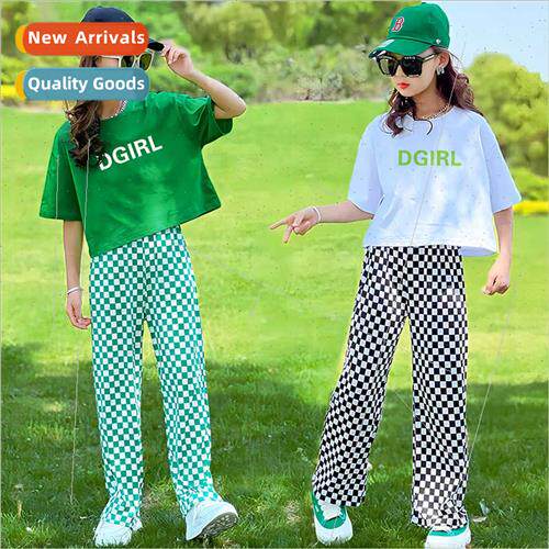 2023 girls short-sleeved su middle large children summer new