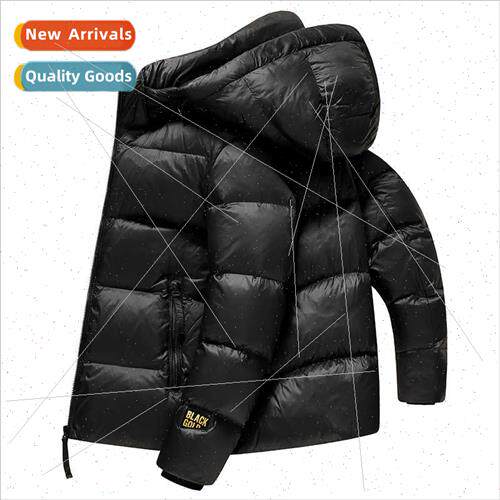 Thickened down jacket men short 2023 winter new duck down wa