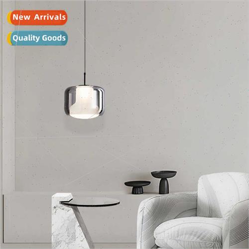 Italian minimalist designer glass bedroom bedside small chan