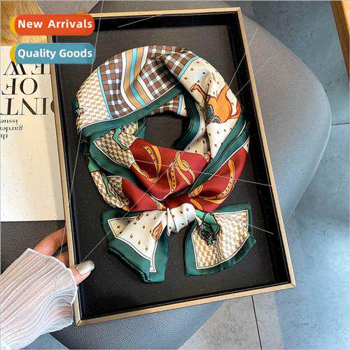 2021 fall winter new Korean fashion imation silk small silk